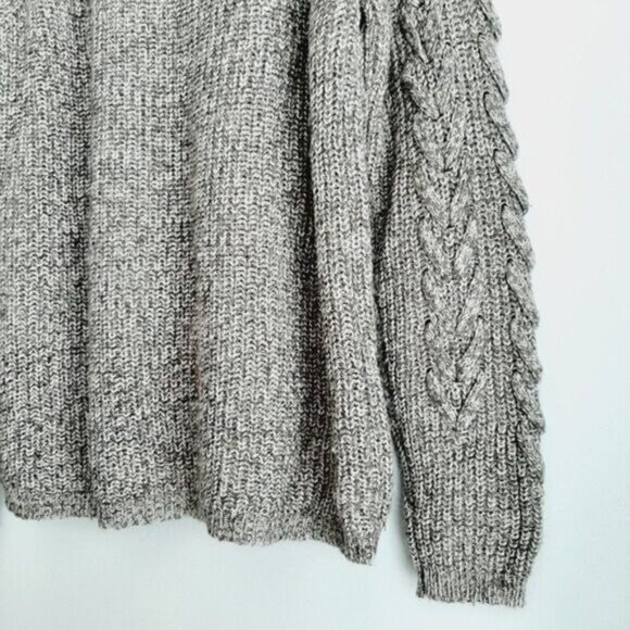 ICHI Denmark Anubis Crewneck Pullover Knit Sweater Gray Sz S - Picture 10 of 13